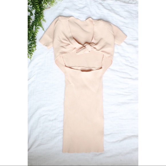 Vici Center Stage Bodycon Dress Blush - Picture 5 of 5